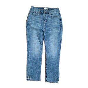 Pistola Denim Jeans Size 29 Mom Tapered Ankle Slit Blue